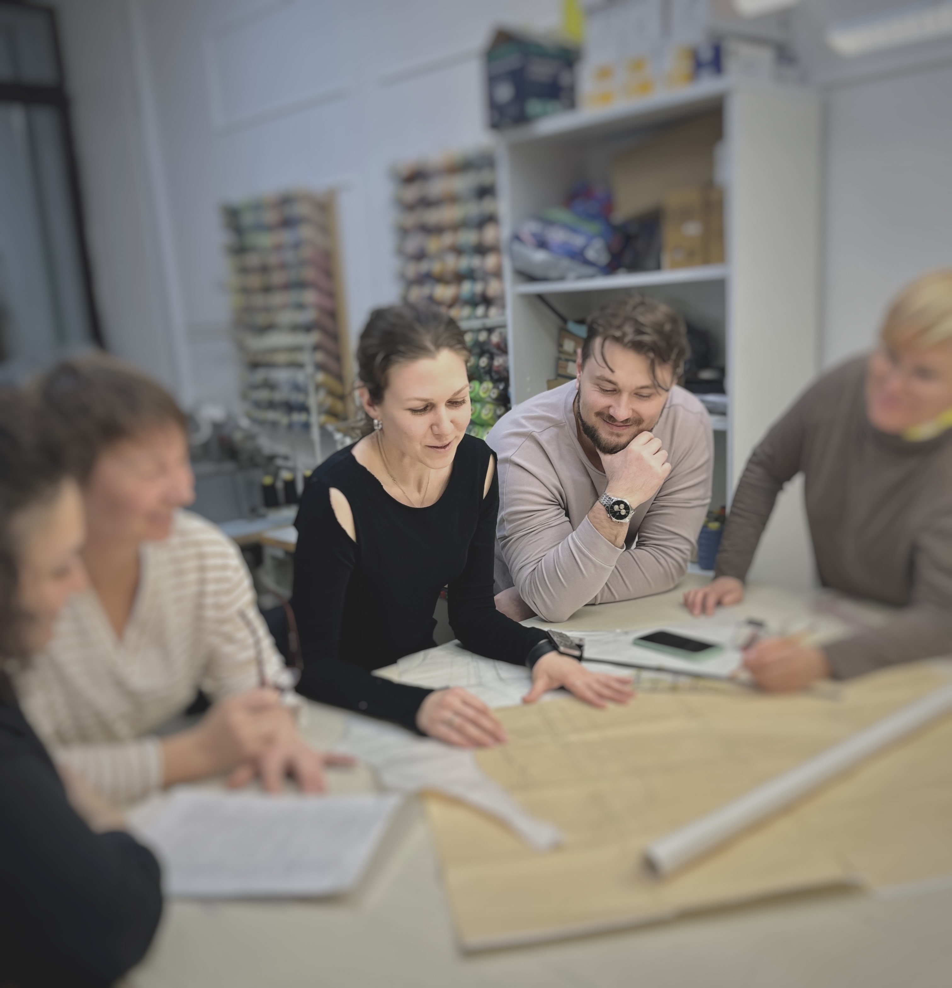 команда портных выполнение заказа